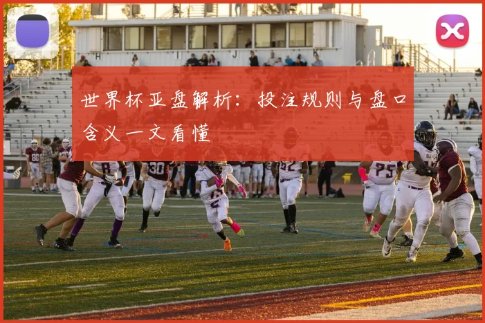 世界杯亚盘解析：投注规则与盘口含义一文看懂